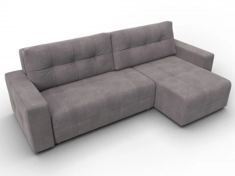 Диван угловой Лига-122 угол универсальный (ДСП,Брус,Велюр/Бежевый) Лига Диванов 137608