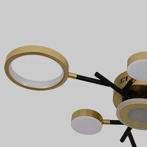 Потолочная люстра на штанге светодиодная с ПДУ F-Promo Hybrid 4686-7C