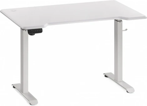 Компьютерный стол Маркос с механизмом подъема 120 (Маркос с механизмом подъема 120х75х75 белый / шагрень белая) Notta арт.578481