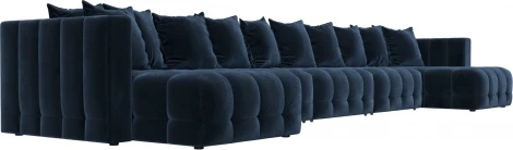 Диван П-образный Лига-052 НПБ МегаЛонг Лига Диванов (Велюр) арт.128864