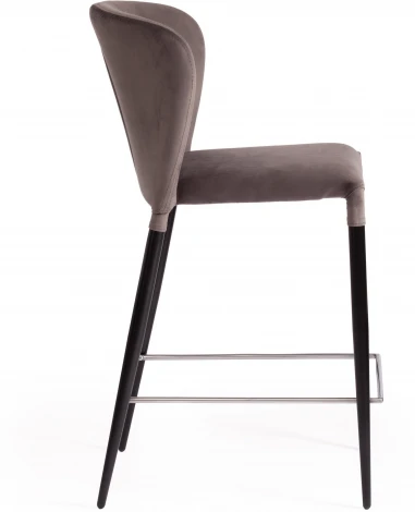Барный стул Tetchair ALVOR (Ткань,Металл/Серый,Черный)