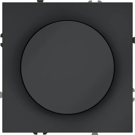 Диммер поворотно-нажимной 600 Вт (графит) Voltum S70 VLS070307