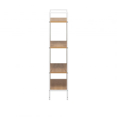 Стеллаж Leset Стилвуд 24 широкий, 4 полки 4687207095556 Металл, Белый