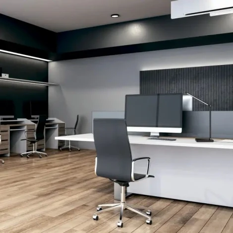 Офисная настольная лампа с беспроводным ЗУ складываемая Gauss Qplus GT5012 (LED, 220V, диммер, сенсорный выключатель)