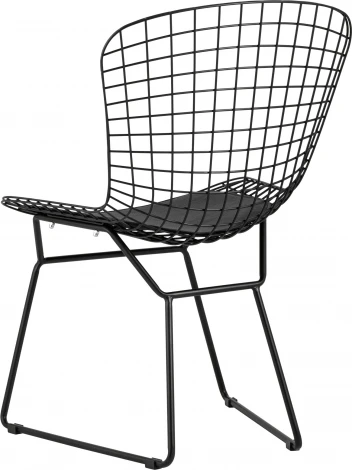 Стул обеденный Bertoia черный с черной подушкой 4 шт Stool Group (арт.УТ000037503)