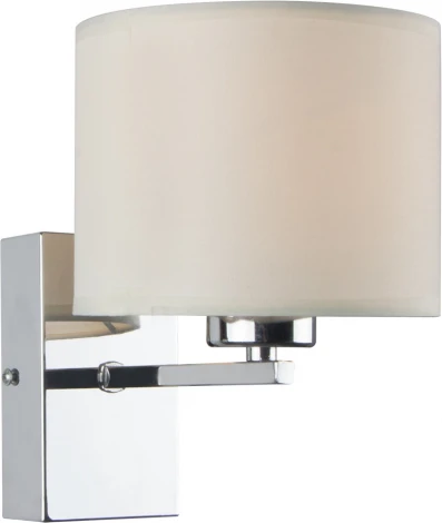 Бра Escada Hotel 550/1A 1x60Вт E27, металл/ткань, хром/белый (220V)
