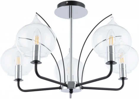 Потолочная люстра на штанге Arte Milano Napoli-321007 321007/5 BK.CR (220V)