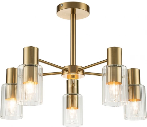 Потолочная люстра на штанге Diversity Escada 2120/5P E14*40W Gold (220V)