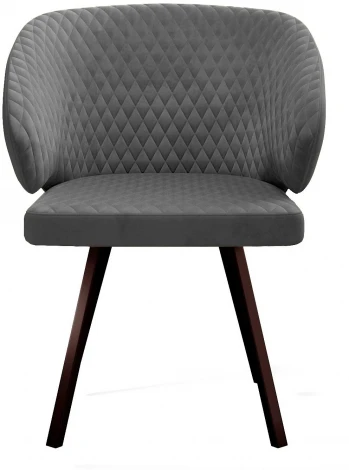 Стул DikLine 265 поворотный, Z28 серый, ножки черные