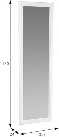 Зеркало настенное Селена белый 116 см х 33,7 см от фабрики Mebelik