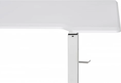 Компьютерный стол Маркос с механизмом подъема 140 (Маркос с механизмом подъема 140х80х75 белый / шагрень белая) Notta арт.578485