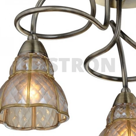 Потолочная люстра IDLamp 871 871/3PF-Oldbronze