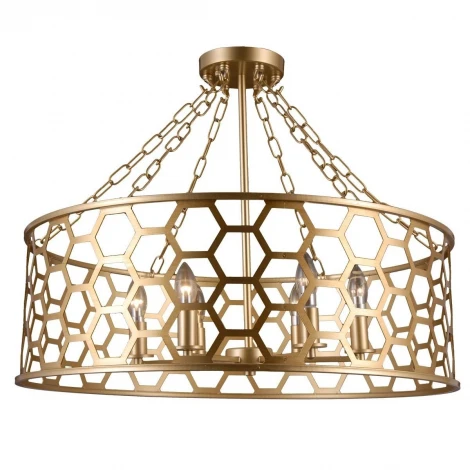 Подвесная люстра Natali Kovaltseva Valencia 81059-6C GOLD