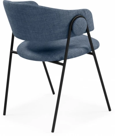 Стул на металлокаркасе Notta Криспиан синий / черный арт.612888