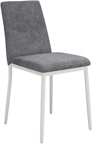 Стул DikLine 270 SB6 св.сер, ножки белые арт.00-00076721