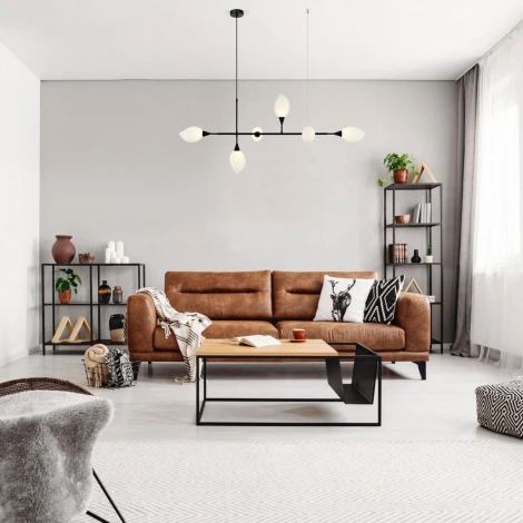 Подвесная люстра Eurosvet Sinki 30188/6 черный (220V, на проводе)