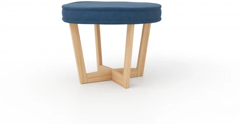 Пуф Arsko Вильсон синий велюр