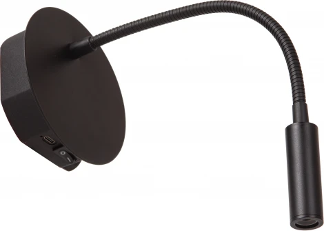 Настенный светильник светодиодный для чтения с выключателем и USB-портом Lucide JOLIJN 77289/03/30