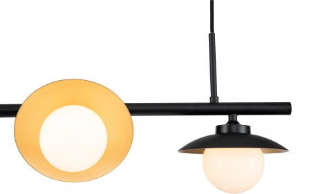 Люстра подвесная Corazza V000281 (10015/4P Black) (220V, на тросе, шар)