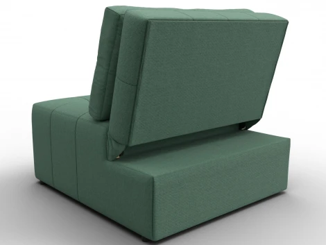 Кресло-кровать Лига-107 (80) (ЛДСП,Брус,Фанера,Рогожка/Зеленый) Лига Диванов 134894
