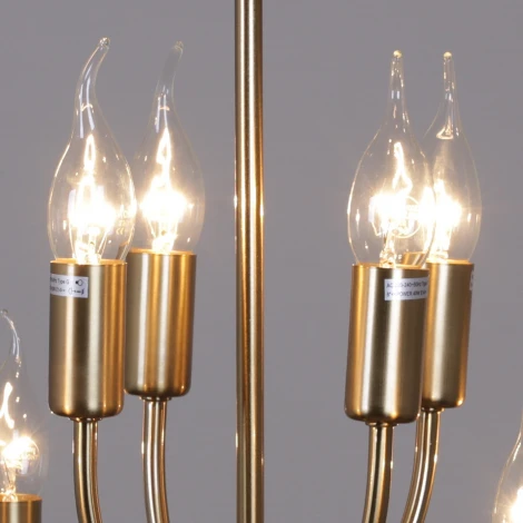 Потолочная люстра на штанге Reluce 74001-0.4-4+4 (220V, свеча)