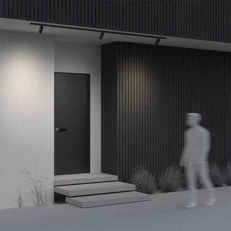 Уличный трековый светильник низковольтный LED 20W 48V Maytoni Focus Led O-TR02-1-S-20WB4K