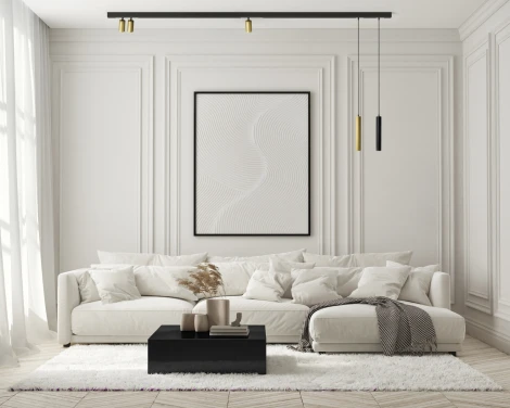 Трековый светильник Denkirs Smart DK8008-BK (LED, 220V, пульт управления, управление смартфоном, голосовое управление, умный дом - Алиса, круглые)