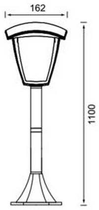 Наземный фонарь Arte Lamp Savanna A2209PA-1BK
