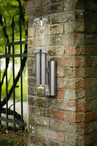 Бра уличное с датчиком движения хрустальное Eglo Trono Crystal, 2 лампы, никель