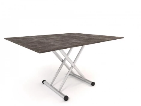 Стол трансформер журнальный обеденный Эцталь Серебристый