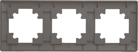 Рамка на 3 поста (коричневый) Stekker Катрин 39819