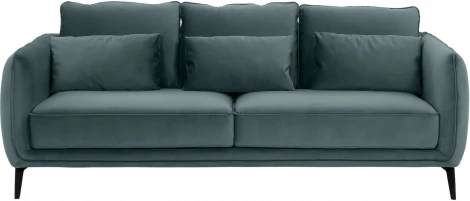 Диван Amsterdam трехместный ОГОГО (арт.583352), (Ткань/Серый)