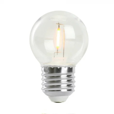 Лампа светодиодная G45 шар 2W 230V E27 оранжевый Feron LB-383 48932