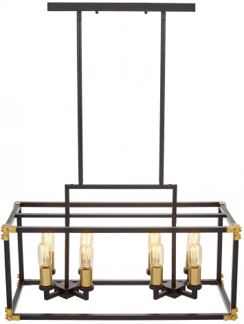 Подвесная люстра Lumina Deco LDP 1140-8 BK+MD (220V)