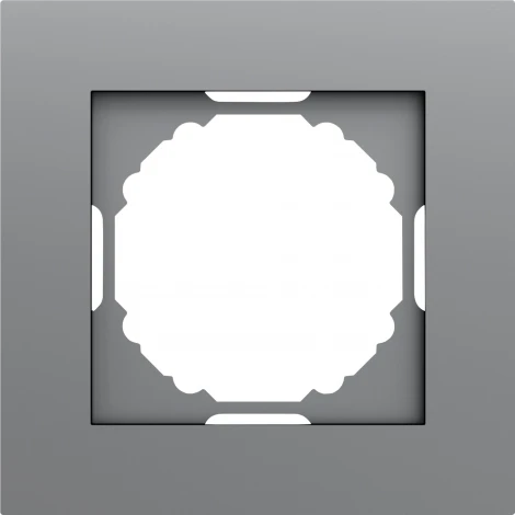 Рамка 1-я, матовый серый Donel A07 DE21140