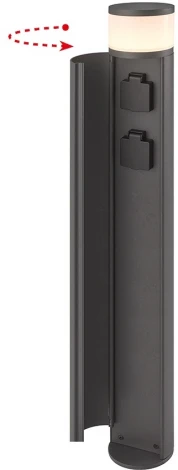 Наземный светильник светодиодный с розеткой Oasis Light Розетки AL6033-980 Bl