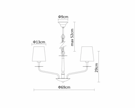 Подвесная люстра Arte Lamp Edda A1048LM-8CC