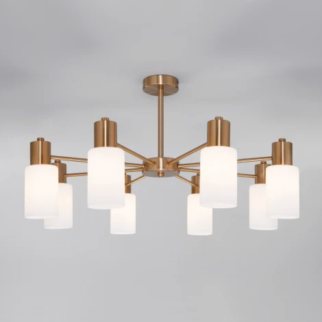 Потолочная люстра на штанге Eurosvet Vegga 70160/8 латунь (220V)