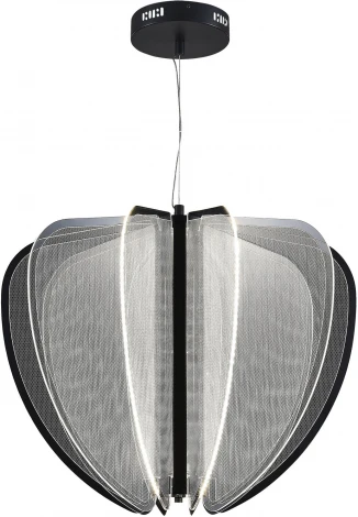 Подвесной светильник ST Luce Fesale SL6509.403.01 Черный/Прозрачный LED 1*45W 4000K (220V, на тросе)