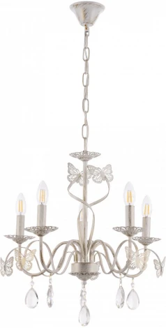 Подвесная люстра Arte Milano AM346179 346179/5 WT+G (220V, подвески, на цепи, подсвечник, свеча)