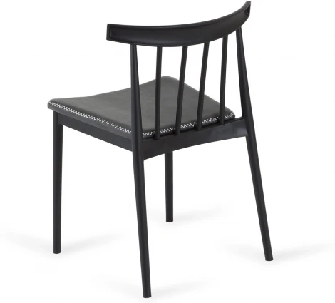 Обеденный стул Morris ОГОГО Обстановочка! (Пластик,Экокожа/Темно-серый) арт.926827