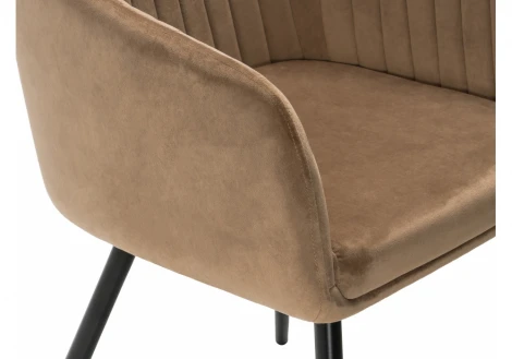 Обеденный стул на металлокаркасе Woodville Slam dark beige 11893