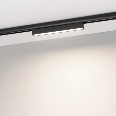 Трековый светильник магнитный светодиодный MAG-FLEX-FLAT-L235-8W Day4000 (BK, 80 deg, 48V) (Arlight, IP20 Металл) 036301