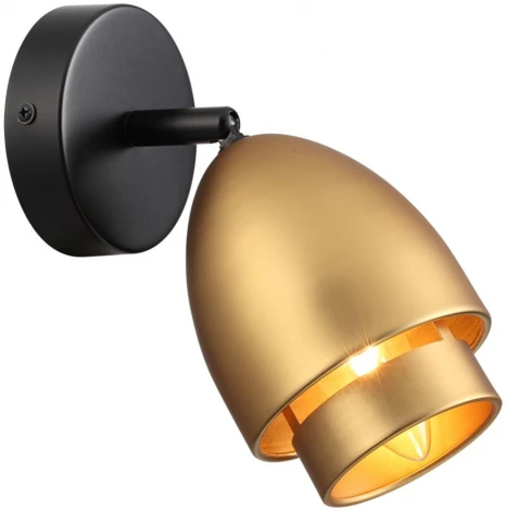 Спот Lumion Avrora 8001/1W черный/античное золото металл/металл Е14 40W 220V