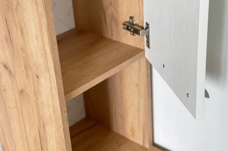 Мини-стенка Токио, цвет дуб крафт золотой/белое дерево Mebelson (арт.CTV-010.2563)