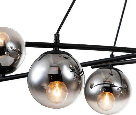 Подвесной светильник Balance 1119/8S E14*40W Black (220V, на проводе, шарики)