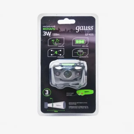 Налобный фонарь Gauss GF405