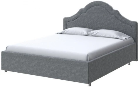 PROxSON Кровать Vintage (Ткань: Велюр Gratta 4 Серый космос) 160x190