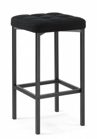 Барный стул Woodville Лофт (Металл, Велюр/Черный) арт.614949