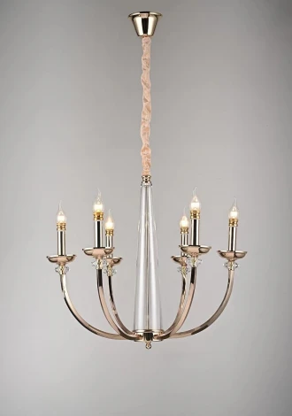 Подвесная люстра Alfa Light F1724-24 (220V, на цепи, свеча)